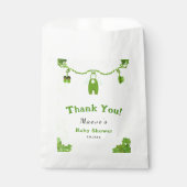Kleines Glück 1 Kleeblatt Baby Outfit Babydusche Geschenktütchen (Vorderseite)