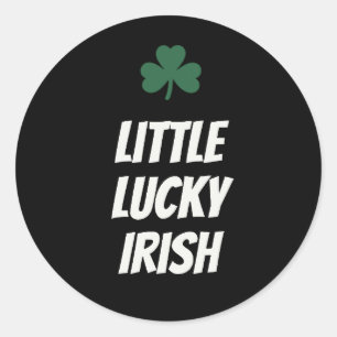 Kleines Glück Irland Süße Familie St. Patrick's Da Runder Aufkleber