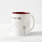 Kleines Glück mit einer besonderen Leuchte-Tasse m Zweifarbige Tasse (VorderseiteRechts)