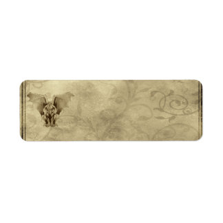 Kleines Gothic-Gargoyle-Apothekenlabel