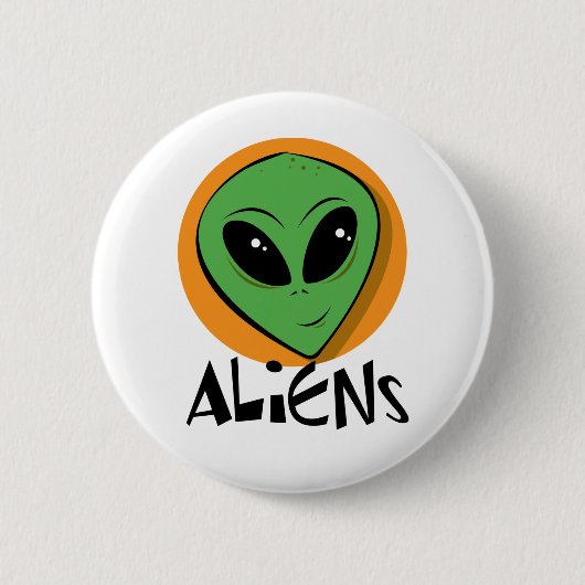 Kleines grünes alien button (Vorderseite)