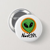 Kleines grünes alien button (Vorne & Hinten)