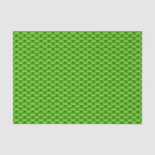 Kleines grünes Fisch-Skala-Muster Seidenpapier