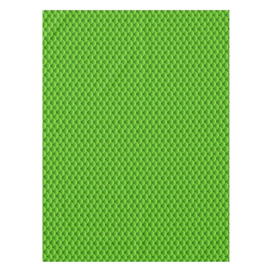 Kleines grünes Fisch-Skala-Muster Tischdecke (Vorderseite)
