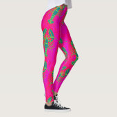 kleines grünes Hummer Thunder_Cove Rosa Leggings (Rechts)