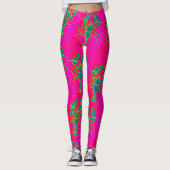 kleines grünes Hummer Thunder_Cove Rosa Leggings (Vorderseite)