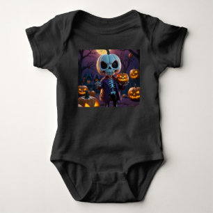 Kleines grünes Monster & Kürbisfreund Baby Strampler