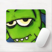 Kleines grünes Monster Mousepad (Mit Mouse)