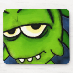 Kleines grünes Monster Mousepad