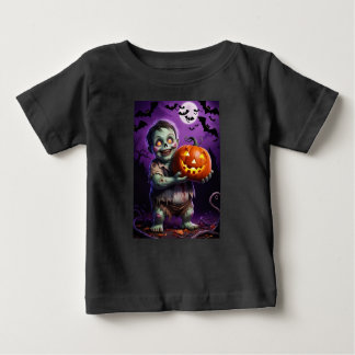 Kleines grünes Monster & Pumpkin Friend Baby T-shirt