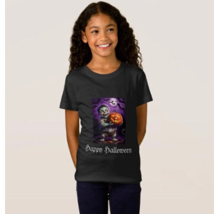Kleines grünes Monster und Kürbisfreund  T-Shirt