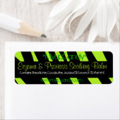 Kleines grünes Zebra-Etikett (Insitu)