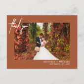 Kleines handgeschriebenes Foto Vielen Dank Terraco Postkarte (Vorderseite)