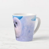 Kleines Harp Siegel in Schneeflocken überzogen Milchtasse (Rechte Ecke)