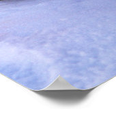 Kleines Harp Siegel in Schneeflocken überzogen Poster (Ecke)