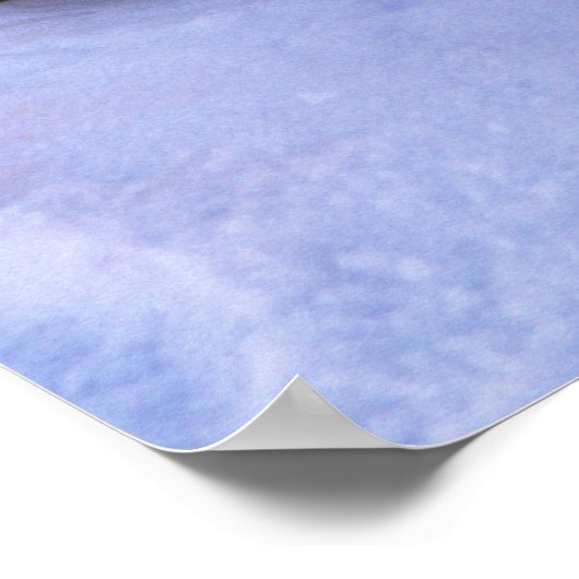 Kleines Harp Siegel in Schneeflocken überzogen Poster (Ecke)