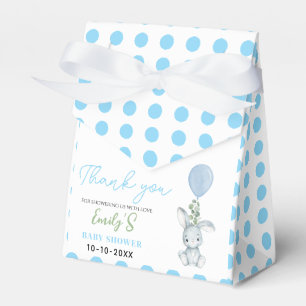 Kleines Häschen Eukalyptus Aquarell Baby Boy Baby  Geschenkschachtel