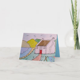 Kleines Haus am Meer Geburtskarte Dankeskarte