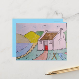 Kleines Haus am Meer Postkarte