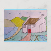 Kleines Haus am Meer Postkarte (Vorderseite)
