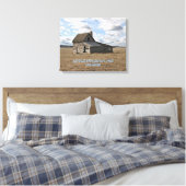 Kleines Haus an der Prärie Leinwanddruck (Insitu (Schlafzimmer))