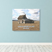 Kleines Haus an der Prärie Leinwanddruck (Insitu (Holzboden))
