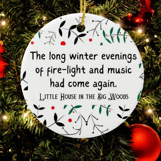 Kleines Haus auf der Prairie Personalisiert Cosy X Keramik Ornament