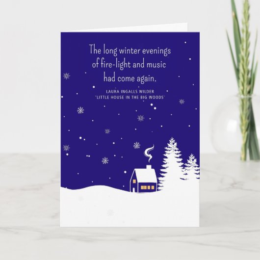 Kleines Haus auf der Prairie Whimsical Weihnachten (Vorderseite)