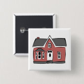 Kleines Haus Button (Vorne & Hinten)