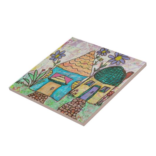 Kleines Haus Große Blume Fliese (Seite)