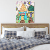 Kleines Haus Große Blume Leinwanddruck (Insitu (Schlafzimmer))