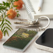 Kleines Haus im Big Woods Acrylic Schlüsselanhänge Schlüsselanhänger (Vorderseite rechts)