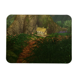 Kleines Haus im Big Woods Flexible Magnet