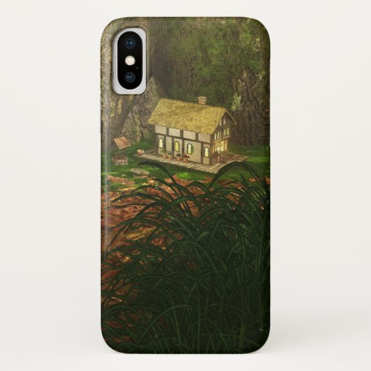 Kleines Haus im Big Woods iPhone Case (Rückseite)