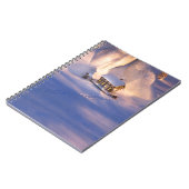 Kleines Haus im Schnee-Notebook Notizblock (Linke Seite)