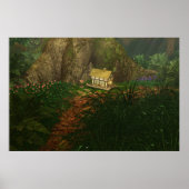 Kleines Haus in der Big Woods Print Poster (Vorne)