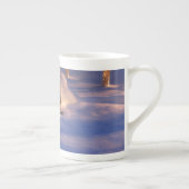 Kleines Haus in der Schnee-Tasse Porzellantasse (Rechts)