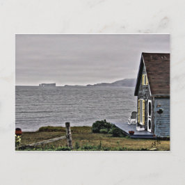 Kleines Haus mit Blick auf den St.Lawrence River Postkarte
