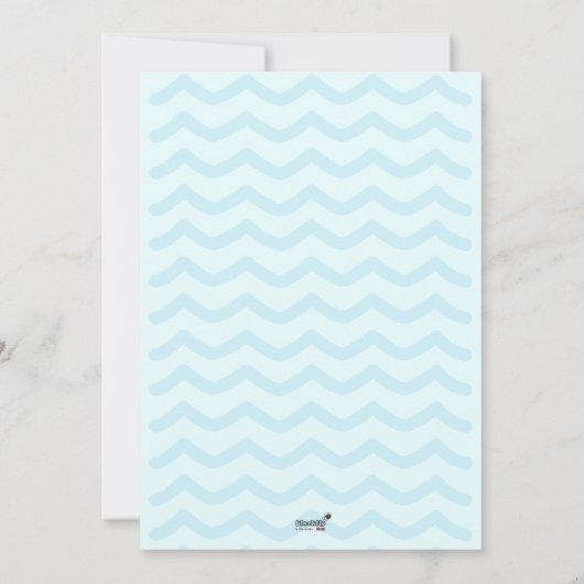 Kleines Haus mit Dragon Boy Baby Dusche Einladung (Rückseite)