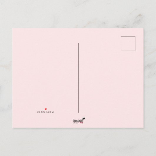 Kleines Haus mit Dragon Girl Baby Birthday Einladungspostkarte (Rückseite)