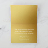 Kleines Haus mit Märchenbuch Weihnachten GC Karte (Innenseite)