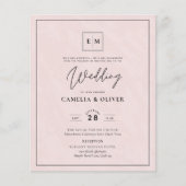 KLEINES HAUSHALTSPLAN - All-in-1-Monogramm-Pink-Ho Flyer (Vorne)