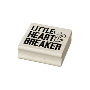 Kleines Herz-Breaker Gummistempel
