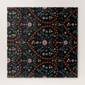 Kleines Herz der Blume: Fantasy nahtlos. Puzzle (Horizontal)