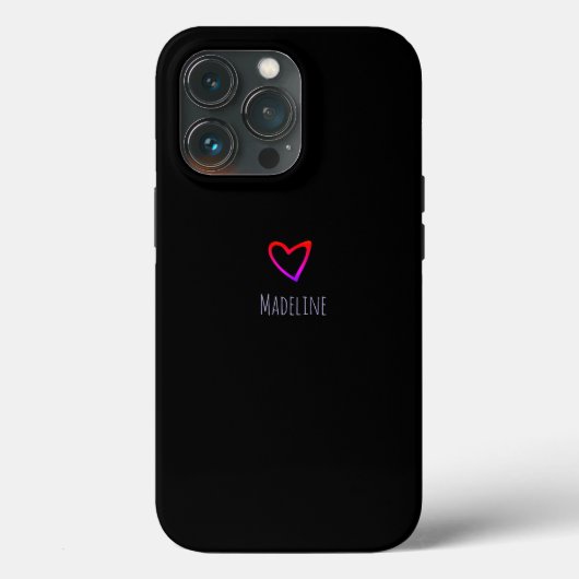 Kleines Herz einfache Hand Dragee Regenbogen Case-Mate iPhone Hülle (Rückseite)