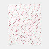 kleines Herz Fleecedecke (Vorderseite)