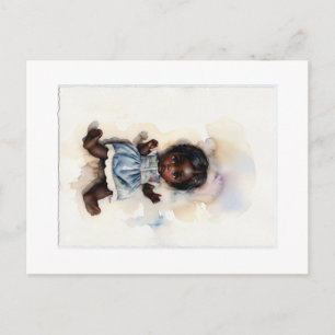 Kleines Herz, große Augen: Ein Hauch Nostalgie  Postkarte