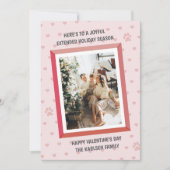 Kleines Herz-Muster Feiertagskarte (Vorderseite)