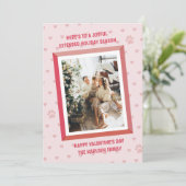 Kleines Herz-Muster Feiertagskarte (Stehend Vorderseite)