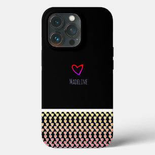 Kleines Herz Muster Wiederholung Rand Regenbogen Case-Mate iPhone Hülle